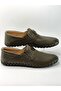 Men's 100% Genuine Leather Summer Shoes with Buckle Detail - 5