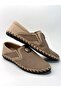 Men's 100% Genuine Leather Summer Shoes with Buckle Detail - 3