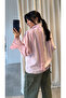 Pink Ruffle Detail Padded Shoulders Blouse - 1016 - 4