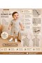 100% Cotton Linen Fabric Stylish and Comfortable Striped Buttoned Baby Boy Jumpsuit with Pockets - 7