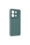 Xiaomi Redmi Note 13 Pro 5g Case Honeycomb Silicone Cover - Dark Green - 3