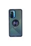 Xiaomi Redmi K40 Case Montreal Silicone Cover with Ring - Navy Blue