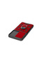 Samsung Galaxy S21 Fe Case with Pars Lens Ring Silicone - Red - 4