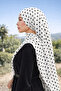 Özerk Seri Polka Dot Patterned Cotton Soft Shawl – Lightweight, Non-Slip, Daily & Stylish Use - 2