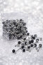 Stoned Luxury Candy Clips Stainless Stylish Design 6 Pieces Black,Silver,Indigo