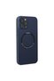 Apple iPhone 12 Pro Case Jack Magneticsafe Lens Silicone - Navy Blue - 2
