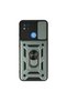 Xiaomi Redmi 9C Case with Pars Lens Ring Silicone - Green