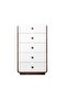 Oboro Chest of 5 Drawer - Walnut/Beige - 8