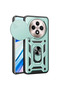 Xiaomi Redmi 14C Case Pars Silicone with Lens Ring - Green