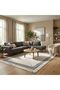 Contemporary Transitional Rug 200 x 300 - Grey White - 3