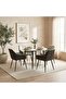 Elmont Set of 2 PU Leather Dining Chairs - Brown - With 2-Year - 6