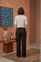 Women's Deep V-Neck Short Sleeve Stretchy Viscose Bodysuit Ecru - 3