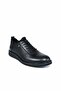 Men's Black Lightweight Comfortable Sole Casual Genuine Leather Shoes - 5