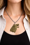 Gold Color Wolf Head Metal Pendant Witcher Unisex Chain Accessory - 2