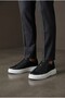 Men's Black Inner Outer 1. Class a Genuine Leather Full Orthopedic Sole Comfortable Daily Shoes - 2