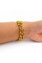 Spiral Flexible Gold Steel Bracelet - Curved Gold Bracelet - 4