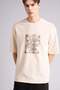 Cotton Breathable Loose Fit Printed T-Shirt G4275Ax26Sm - 3