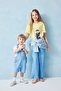 Wide Leg Comfortable and Spacious Wide Leg Jean Trousers for Girls G0249A826Sm