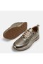 Large size women's sports shoes genuine leather-41-42-43-4-gold - 8