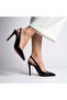 Imperra Stone Buckle Detailed Patent Leather Heeled Shoes