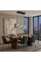 New In Delight 6-Light Glass Chandelier - Smoke Black - 70 cm - 4