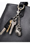 Metal Keychain with Anatomical Heart Figure Silver Color Unisex Accessory