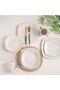 Eminence 16-Piece Irregular Porcelain Dinner Set - Serves 4