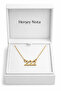 222 Lucky Number Gold Color Chain Necklace Unisex Minimal Design - 5