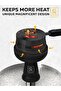 Black Hookah Charcoal Holder - Premium Heat Management System & Shisha Flavor Saver - Universal Huli