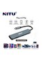 7-in-1, Multi-Port Type-C Adapter Hub to 4K HDMI, Micro SD Card Reader, USB C & USB A 3.0, - 3