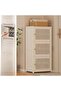 Shoe Rack Household Doorway Multi-Layer Storage Artifact Cream Wind Household Simple 100*43*33CM - 4