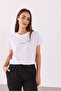 Mini Vena Logo Printed Regular Fit T-Shirt - White - 2
