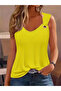    Women's Strap V-Neck Viscose Blouse with Bird Eye Detail