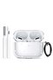 Wireless Earbud Case,Soft Silicone Cover with Cleaner Kit,Keychain,Glitter
