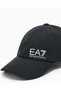 Unisex Black Sports Hat with Contrast Logo Detail, Hard Visor and Breathable Fabric - 2
