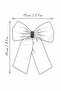 Women's Satin Stone Automatic Bowknot Buckle, Satin Bowknot Stone Buckle - 2