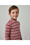 Ync 7778-1 Girls-Boys Striped Ribbed Combed Cotton Badi - 2