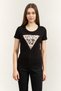 Jersey Kadın Slim Fit T-Shirt Siyah