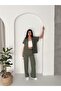 Women's Short Sleeve Stone Detailed Modal Fabric Tracksuit Set - 6