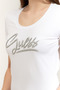 Short Sleeve Crew Neck Letter Women's White T-Shirt W6Ri24J1314-G011 - 5