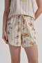 Women's Beige Lyc Suprem Shorts - 3