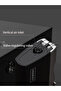 Windproof Torch Lighter Butane Gas Lighter Blue Flame Refillable Lighter with Puncher - Black - 5
