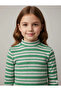 Ync 7778-1 Girls-Boys Striped Ribbed Combed Cotton Badi