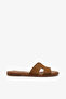 Hona Women's Genuine Leather Slippers - Tan Suede