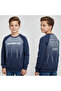 Yuko Kids 2174 Time for Written Boys' Sweatshirt - 3