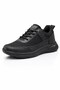 Men's Black Walking and Running Shoes - Orthopedic Soft Sole