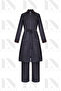 26352 Denim Tunic Trouser Set – Modern Islamic Clothing Set with Zippered Belt