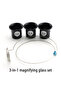 3he1fangdajing Watch repair tools, watch tools, boutique 3-in-1 magnifying glass, eye mask set, stee - 4