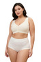 High Waist Cotton Panties, 5-Piece Patterned Lace Detailed Panties Set, Breathable Daily Underwear L-Xl - 5
