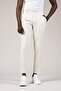 Slimfit Double Pleated Belt Buckle Summer Fabric Trousers